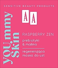 Revitalisierende Lippenmaske - AA You.mmy Skin Raspberry Zen — Bild N2