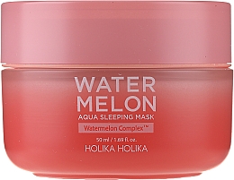 Feuchtigkeitsspendende Gesichtsmaske mit Wassermelonenextrakt - Holika Holika Watermelon Aqua Sleeping Mask — Bild N3