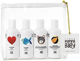 Körperpflegeset für Babys - Linea Mamma Baby (Seife 100ml + Gel-Schaum 100ml + Shampoo 100ml + Öl 100ml)  — Bild N1