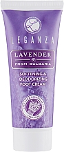 Weichmachende und desodorierende Fußcreme - Leganza Lavander Softering & Deodorizing Foot Cream — Bild N1