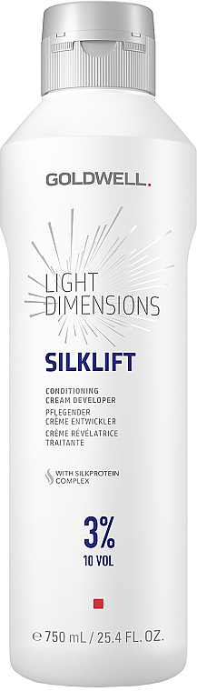 Pflegender cremiger Entwickler mit SilkproteinComplex - Goldwell Silk Lift 3% Conditioning Cream — Bild N1