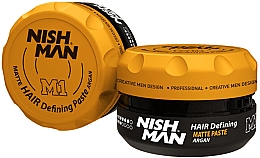 Düfte, Parfümerie und Kosmetik Mattierende Haarstylingpaste für Männer mit Argan - Nishman Hair Defining Matte Paste M1