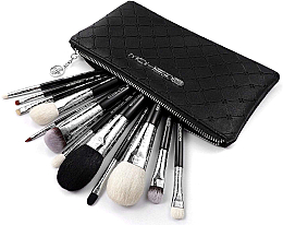 Düfte, Parfümerie und Kosmetik Make-up Pinselset 12-tlg. - Eigshow Luxe Series Classic Makeup Brush Kit Bright Silver
