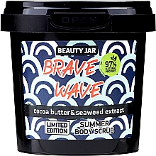 Düfte, Parfümerie und Kosmetik Feuchtigkeitsspendendes Körperpeeling mit Kakaobutter und Algenextrakt - Beauty Jar Brave Wave Summer Body Scrub