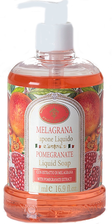 Flüssigseife Granatapfel - Saponificio Artigianale Fiorentino Melagrana Liquid Soap — Bild N1