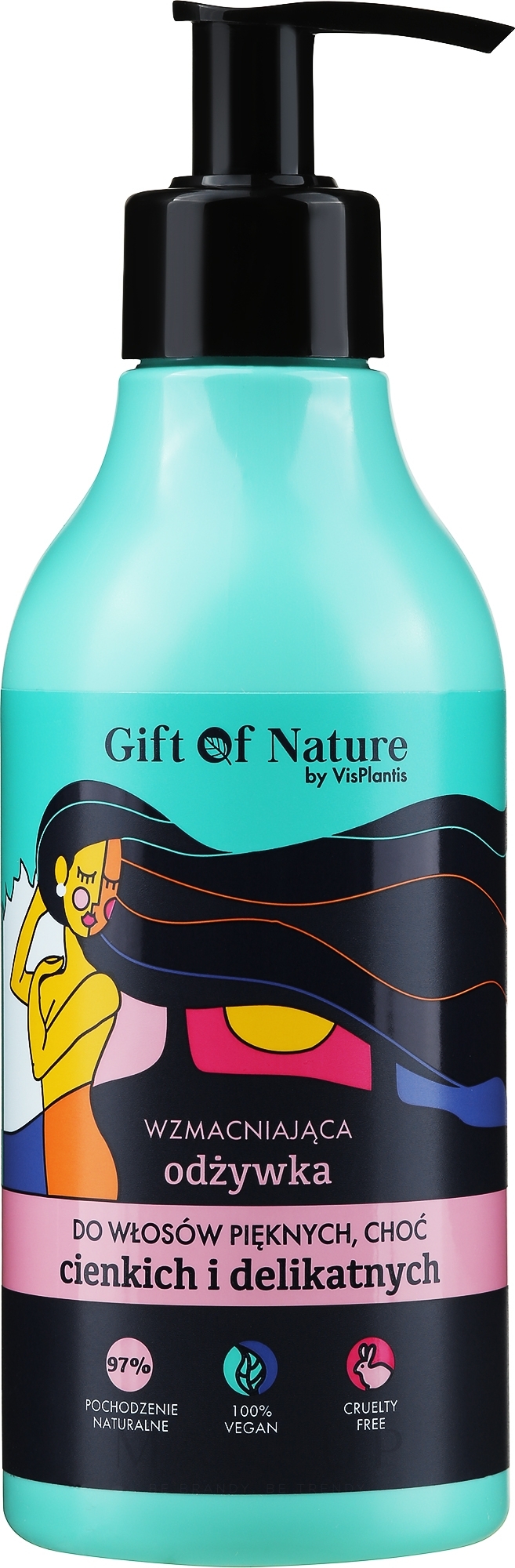 Conditioner für feines und schwaches Haar - Vis Plantis Gift of Nature Strengthening Conditioner For Thin & Delicate Hair — Bild 300 ml