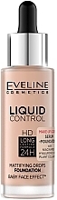 Düfte, Parfümerie und Kosmetik Foundation mit Niacinamid - Eveline Cosmetics Liquid Control HD