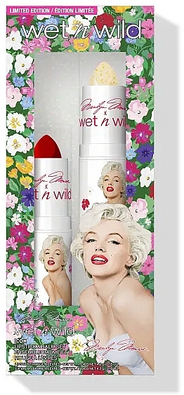 Wet N Wild x Marilyn Monroe Icon Lipstick and Balm Set (Lippenstift 4,2g + Lippenbalsam 4,2g) - Lippenpflegeset — Bild N1
