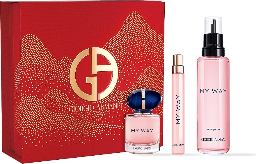 Giorgio Armani My Way - Set (Eau de Parfum/100ml +Eau de Parfum/30ml + Eau de Parfum (Mini)/10ml) — Bild N1