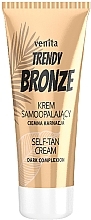 Selbstbräuner für Gesicht und Körper - Venita Trendy Bronze Dark Complection Self-Tan Cream — Bild N1