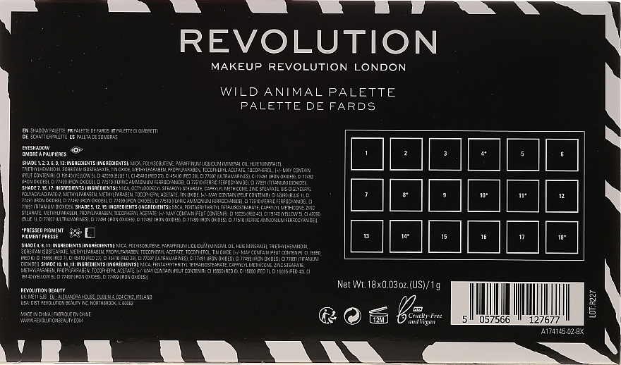 Lidschattenpalette - Makeup Revolution Wild Animal — Bild N3