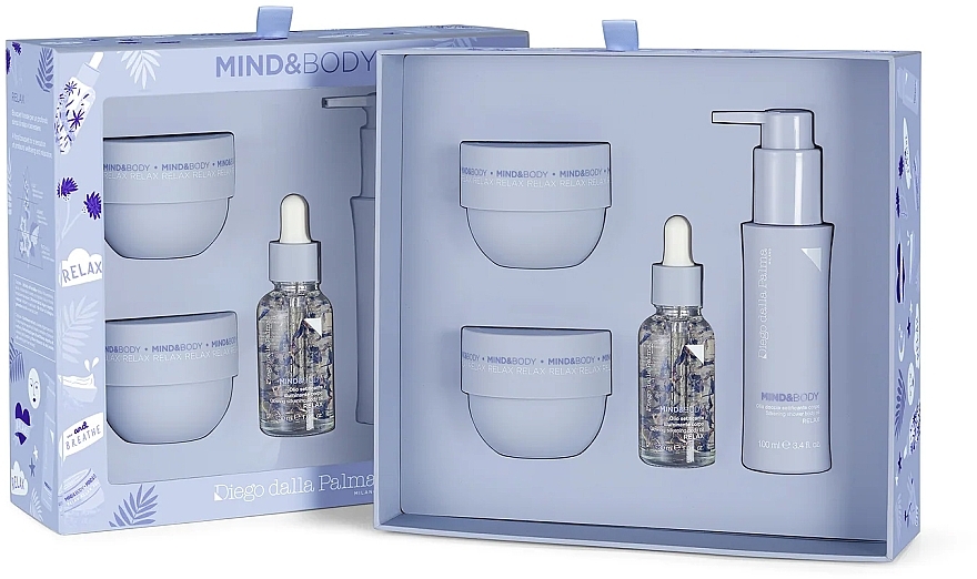 Körperpflegeset - Diego Dalla Palma Mind & Body Kit (Körperpeeling 100 ml + Körperbutter 75 ml + Duschöl 100 ml + Körperöl 30 ml)  — Bild N2