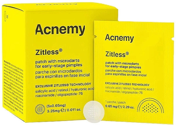 Anti-Akne-Pflaster mit Mikronadeln 5 St. - Acnemy Zitless Patch With Microdarts For Early-Stage Pimples — Bild N1