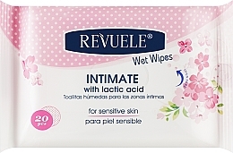 Düfte, Parfümerie und Kosmetik Hypoallergene Feuchttücher für die Intimhygiene mit Milchsäure - Revuele Hypoallergenic Intimate Wet Wipes