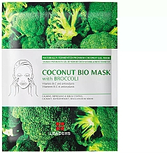 Düfte, Parfümerie und Kosmetik Beruhigende, erfrischende und seboregulierende Tuchmaske mit Brokkoli-Extrakt - Leader Coconut Bio Mask With Broccoli