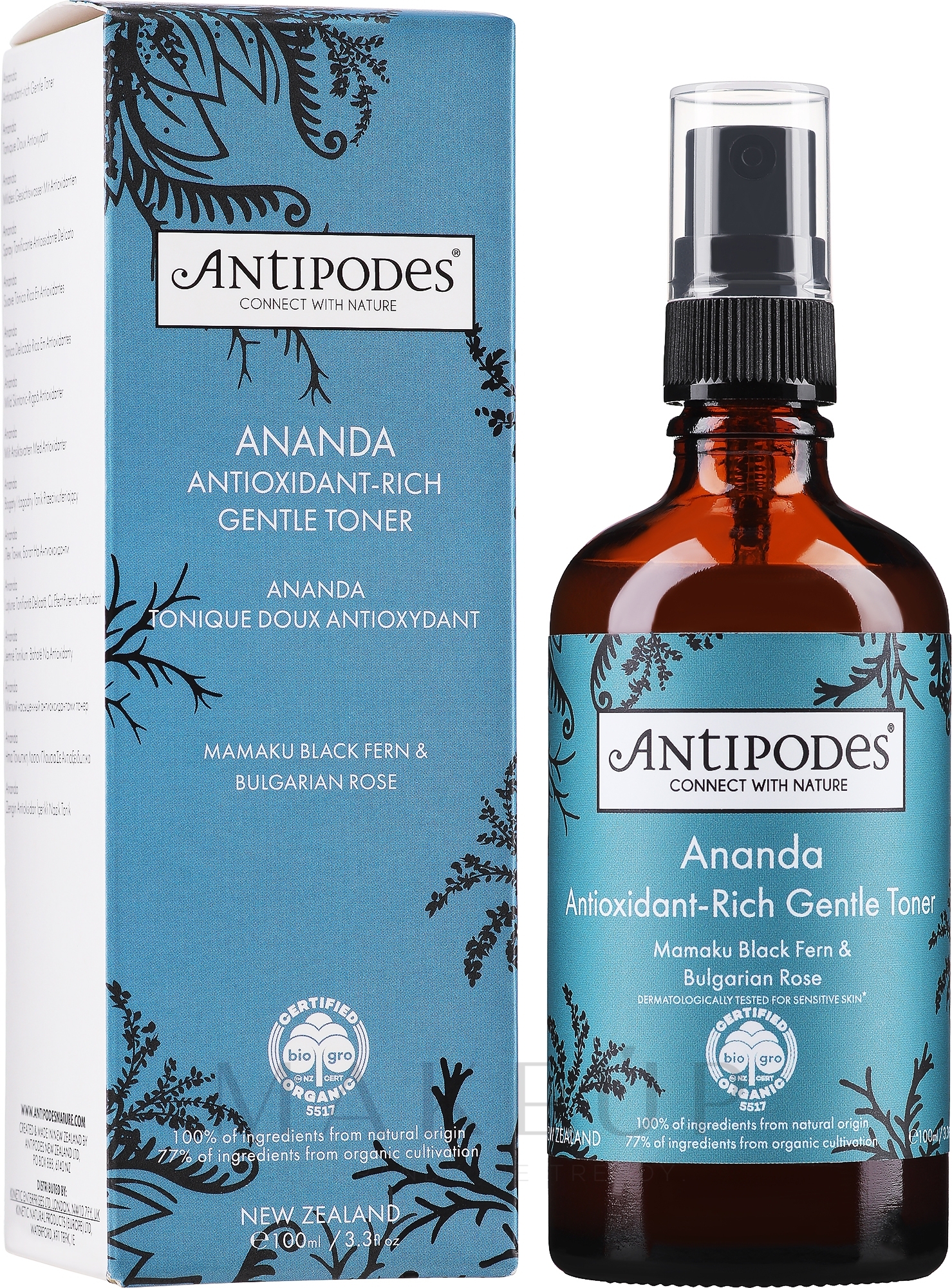 Gesichtstonikum mit einer hohen Konzentration an Antioxidantien - Antipodes Ananda Antioxidant-Rich Gentle Toner — Bild 100 ml