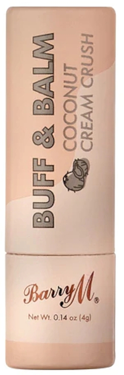 Peeling-Lippenbalsam mit Kokosnuss - Barry M Buff & Balm Coconut Cream Crush — Bild N1