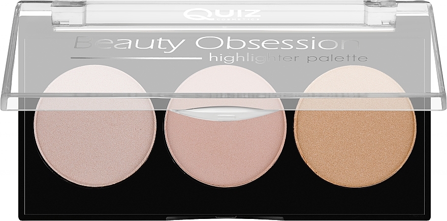 Highlighter-Palette für das Gesicht - Quiz Cosmetics Beauty Obsession Palette Highlighter — Bild N1