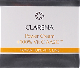 Gesichtscreme mit 100% Vitamin C und Seidenextrakt - Clarena Power Cream 100% Vit C Aa2g — Bild N2