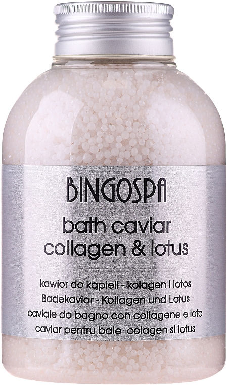 Körperpflegeset zum Baden - BingoSpa Bath Salt (Badesalz mit Zimt und Koffein-Extrakt 600g + Badesalz mit Lotusöl und Kollagen 380g) — Bild N3