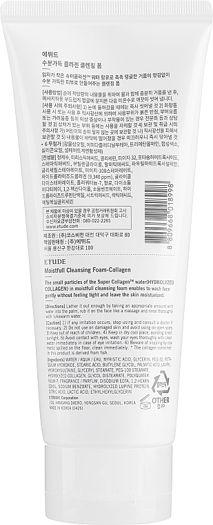 Feuchtigkeitsspendender Reinigungsschaum mit Kollagen - Etude House Moistfull Collagen Cleansing Foam — Bild N3