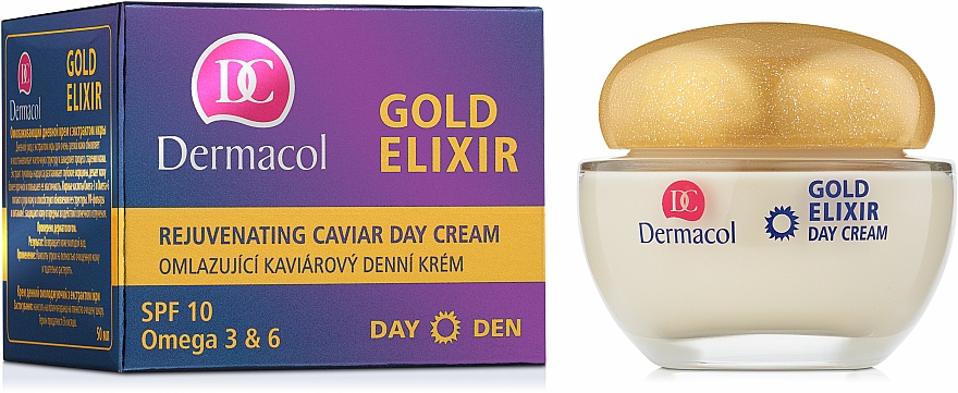 Verjüngende Tagescreme - Dermacol Gold Elixir Rejuvenating Caviar Day Cream