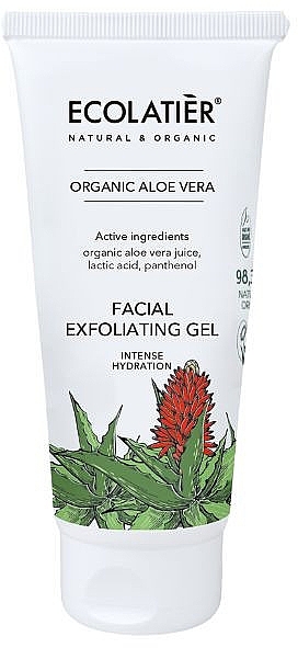 Peeling-Feuchtigkeitsgel mit Aloe Vera - Ecolatier Exfoliating Gel Hydration Aloe Vera — Bild N2