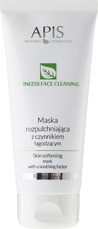 Weichmachende Gesichtsmaske mit beruhigendem Effekt und Minzextrakt - APIS Professional Skin Softening Mask — Bild N1