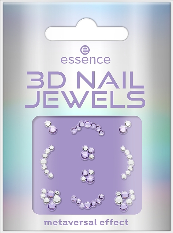 Nagelaufkleber 10 St. - Essence 3d Nail Jewels Future Reality  — Bild N1