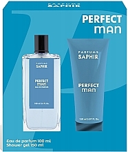Düfte, Parfümerie und Kosmetik Saphir Parfums Perfect Man  - Duftset (Eau de Parfum 100ml + Duschgel 150ml) 
