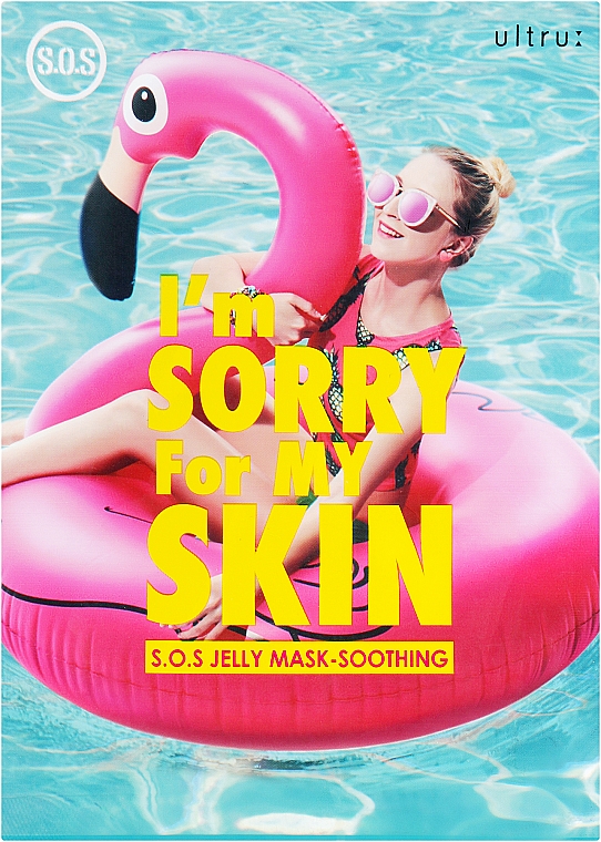 Beruhigende Gesichtsmaske mit Spross und Kakao - Ultru I’m Sorry For My Skin S.O.S Jelly Mask Soothing — Bild N1