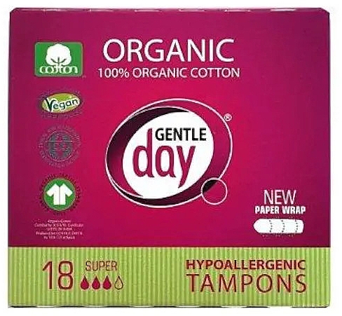 Hygienische Tampons 18 St. - Gentle Day Hypoallergenic Tampons Super — Bild N1