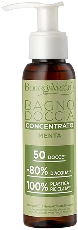 Konzentriertes Bade- und Duschgel mit Pfefferminzextrakt  - Bottega Verde Concentrated Bath & Shower Gel With Mint — Bild N1