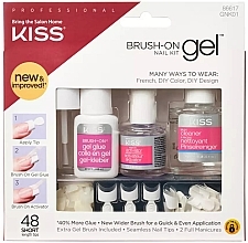 Düfte, Parfümerie und Kosmetik Falsche Nägel - Kiss Brush-On Gel Nail Kit