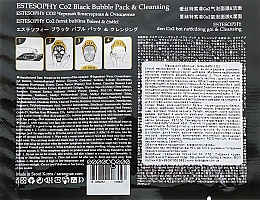 Gesichtsmaske für Carboxytherapie - Estesophy Co2 Black Bubble Pack & Cleansing — Bild N2