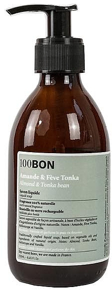 Flüssigseife - 100BON Amande & Feve Tonka Liquid Soap — Bild N1