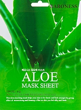 Tuchmaske mit Aloe Vera - Beauadd Baroness Mask Sheet Aloe — Bild N1