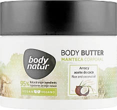 Düfte, Parfümerie und Kosmetik Körperbutter mit Reis und Kokosnuss - Body Natur Rice and Coconut Oil Body Butter