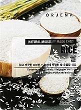 Düfte, Parfümerie und Kosmetik Tuchmaske für das Gesicht mit Reisextrakt - Orjena Natural Moisture Rice Mask Sheet
