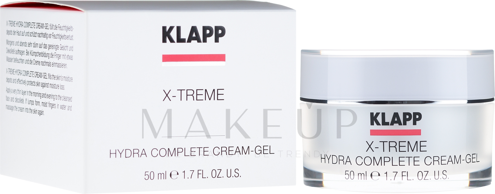 Feuchtigkeitsspendende Gesichtscreme mit Hyaluronsäure - Klapp X-treme Hydra Complete — Bild 50 ml