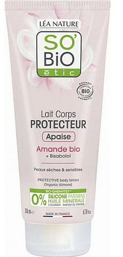 Körperlotion - So'Bio Protective Organic Almond Body Lotion — Bild N1