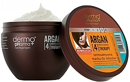 Düfte, Parfümerie und Kosmetik Thermoaktive Haarmaske mit Arganöl und Keratin - Dermo Pharma Argan Professional 4 Therapy Strengthening & Smoothing Mask