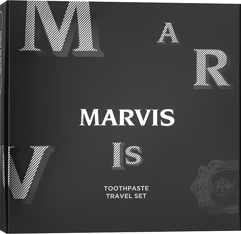 Zahnpflegeset - Marvis (Zahnpasta 25ml + Mundwasser 30ml + Zahnbürste 1 St.) — Bild N1