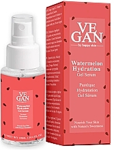 Düfte, Parfümerie und Kosmetik Feuchtigkeitsspendendes Gesichtsgel-Serum mit Wassermelonenextrakt - Vegan By Happy Skin Watermelon Hydration Gel Serum