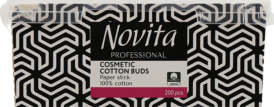 Kosmetische Wattepads 200 St. - Novita Cosmetic Cotton Buds — Bild N1
