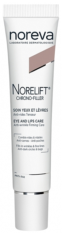 Anti-Falten-Creme für Augen und Lippen - Noreva Norelift Chrono-Filler Eye & Lip Anti-Wrinkle Firming Care — Bild N1