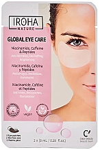 Düfte, Parfümerie und Kosmetik Augenpatches - Iroha Nature Global Eye Care Niacinamide, Caffeine & Peptides