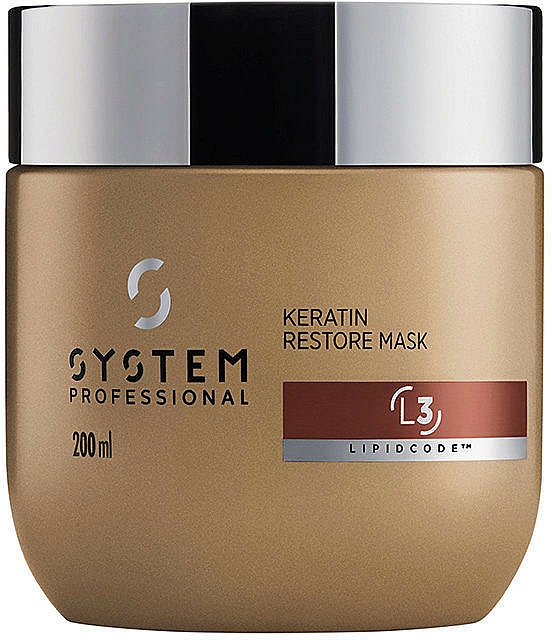 Keratin-Haarmaske - System Professional Luxe Oil Lipidcode Keratin Restore Mask L3 — Bild N1