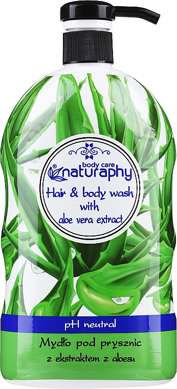 2in1 Shampoo und Duschgel mit Aloe Vera-Extrakt - Naturaphy Aloe Vera Hair & Body Wash — Bild N3