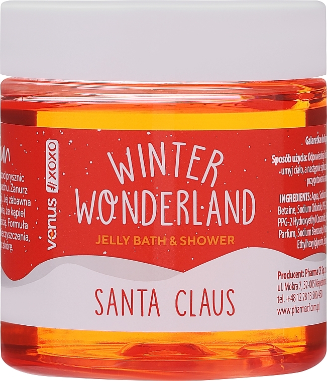 Bade- und Duschgel (Jelly) - Venus Xoxo Winter Wonderland Jelly Bath & Shower Santa Claus — Bild N1